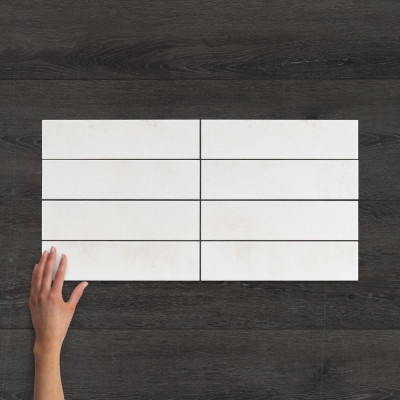 Metro Vibe White Metro Gloss Wall Tile 30x7.5cm