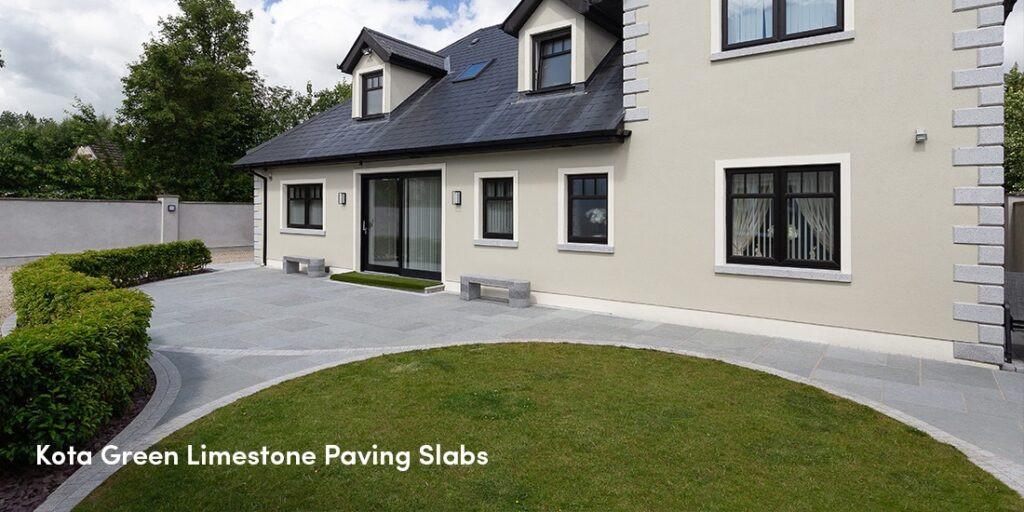 Kota green limestone slabs installed in Dublin