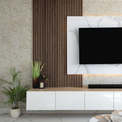 21mm Acoustic Black Felt Wall Panel Wenge 240x60cm