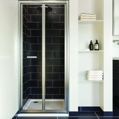 Casanuova Bifold Door - Chrome 1000x1000mm