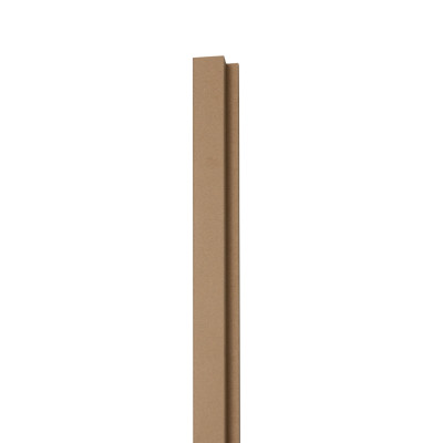 18mm Woodlux Wooden Wall Panel Paintable End Piece A 275x3.5cm