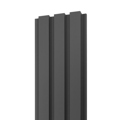 18mm Woodlux Dark Grey Wood Wall Panel 275x12cm