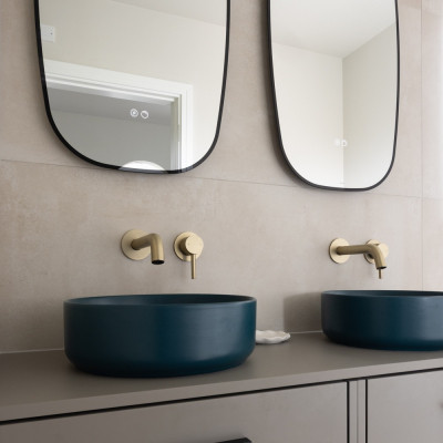 Arkana Crema Concrete-Effect Matt Porcelain Tile 120x60cm