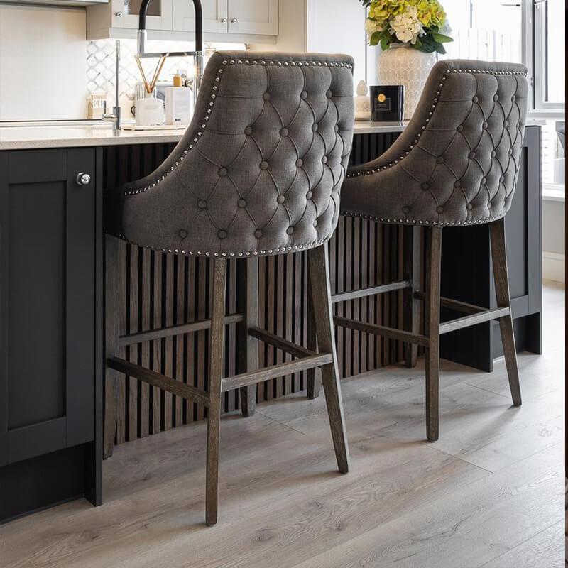 Panelling for kitchen island, adding a stylish contrast