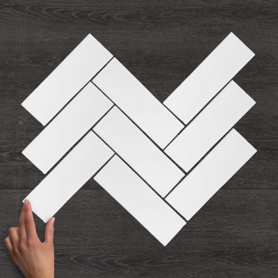 Metro Nolita Passion Blanco Gloss Porcelain Wall Tile 20x6.5cm
