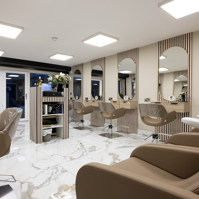 marble effect tiles in a store in Dublin