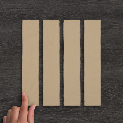 Metro Ainsa Nude Matt Porcelain Tile 25x5cm