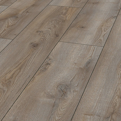 Laminate Flooring - 10mm Mammut Plus 4V AC5 Oak Titanium 185x24cm