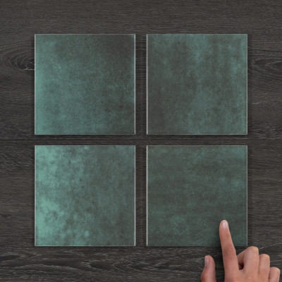 Earth Amazon Concrete-Effect Matt Ceramic Tile 15x15cm