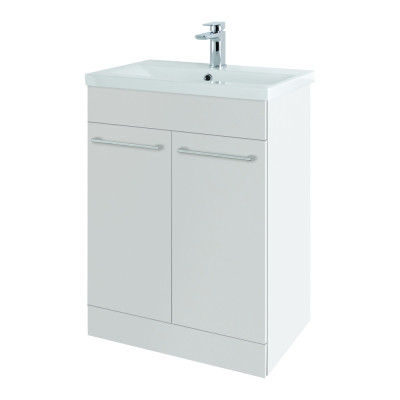 Barca Floor Standing Unit - White 600mm