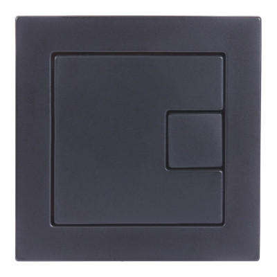 Flush Plates Square Dual Flush Plate (CP) - Black