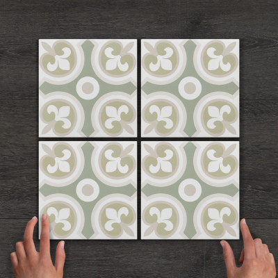 Moraira Pattern Matt Porcelain Tile 20x20cm