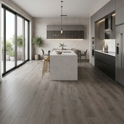 SPC Vinyl Flooring - Durham Oak 122x23cm