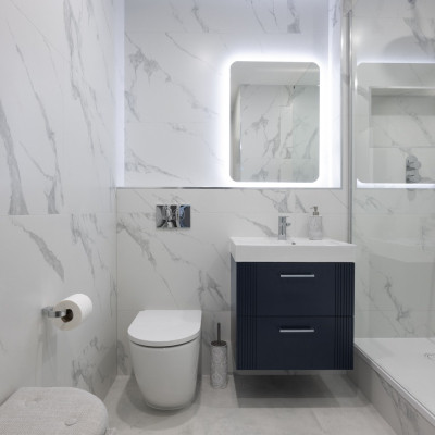 Carrara Norway Marble-Effect Matt Porcelain Tile 120x60cm