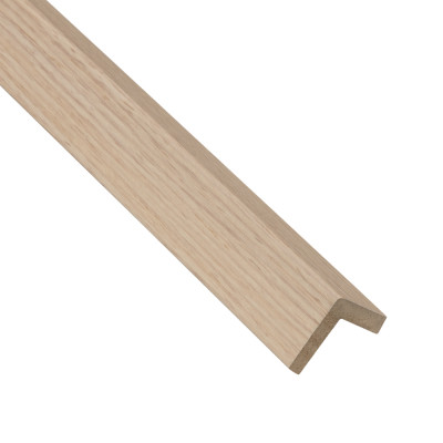 18mm Slat Wall Panel Oak L Shaped Profile 290x2.5x2.5cm