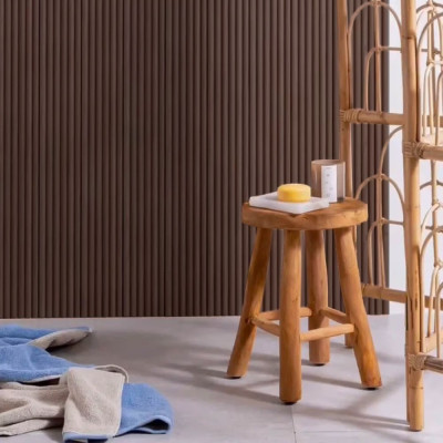 18mm Woodlux Bamboo-Effect Wall Panel Wenge 275x15cm