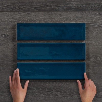 Nara Pacifico Gloss Ceramic Wall Tile 30x7.5cm