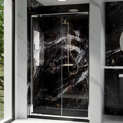 "Round Shower System/Column (Bar, Cool Touch) - Brushed Brass"