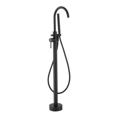 Giro Freestanding Bath Shower Mixer - Matt Black