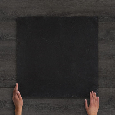 Black Limestone Paving Hand-Cut Natural 60x60x~3cm
