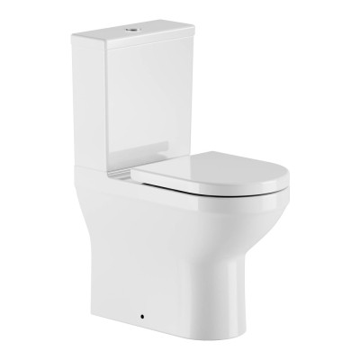 "Kovera Close Coupled WC (Comfort Height, Fully Enclosed, Pan & Seat & Cover Combined) - White"