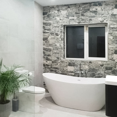 Muralla Stone-Effect Porcelain Gris Tile 60x40cm