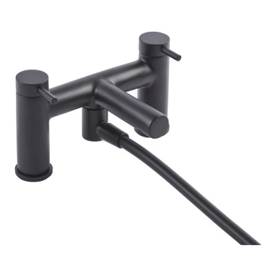 Anthem Deck Mounted Bath Shower Mixer - Matt Black