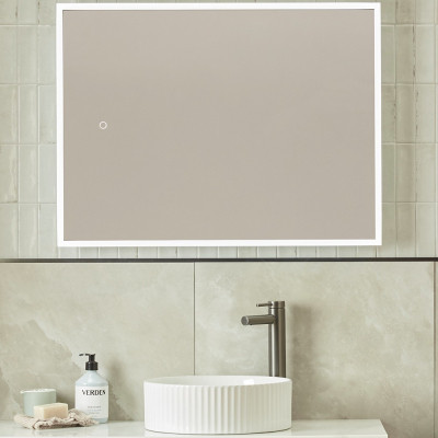 Cadence USB Shaver Demist Illuminated Rectangular Mirror 60x80cm