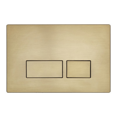 Flush Plates Square Flush Plate - Brushed Brass