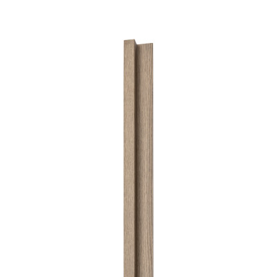 18mm Slat Wall Panel Ash End Piece A 290x3cm