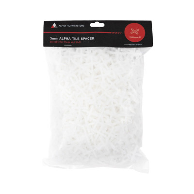 Alpha 3mm Tile Spacers (1000pcs/Bag)