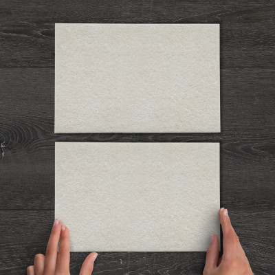 Outdoor Porcelain Cobble Pierre Sand Textured Tile 30x20cm