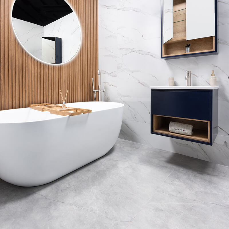Wood Panels installed in a bathroom
