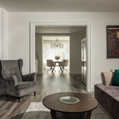 Laminate Flooring - 12mm Penthouse 4V AC5 Harbour Oak Grey 138x19cm