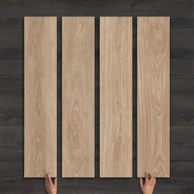 Kael Roble Wood-Effect Matt Porcelain Tile 120x23cm