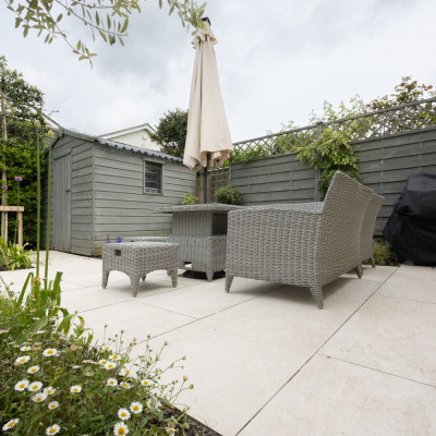 Outdoor Washa Crema Light Limestone-Effect Matt Porcelain Tile 120x60cm