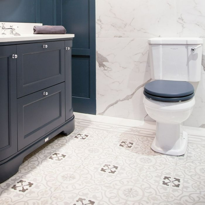 Lovely floor tiles and wall tiles installed in a bathroom in Dublin