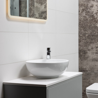 Rectified White Matt Ceramic Tile 60x30cm