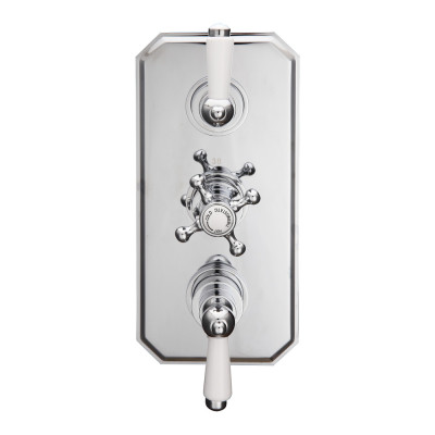 "Shower Valve (Traditional, Concealed, 2 Way, 2 Outlets) - Chrome"