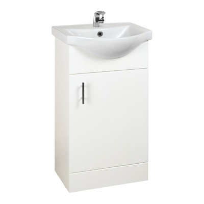 Ardent Floor Standing Vanity Unit - White 450mm