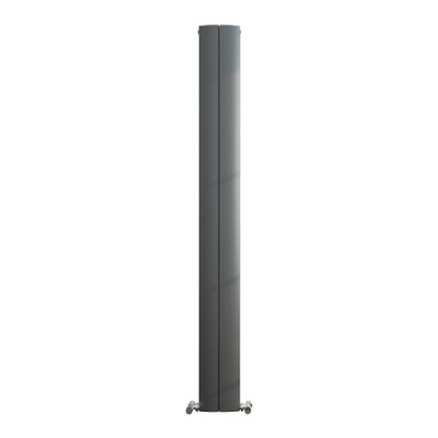 Jupiter Heated Towel Rail (Vertical Designer) - Black 1800x185mm