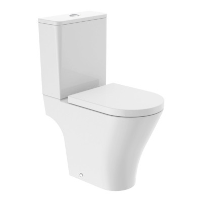 Cadence Round Close Coupled WC (Open Back) - White