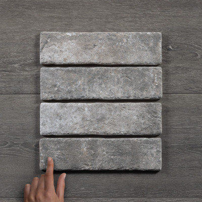 Jerica Brick Slip Grafito Matt Porcelain Tile 28x7.5cm