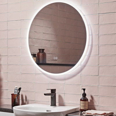 Resonate Demist Bluetooth Illuminated Round Mirror 60cm