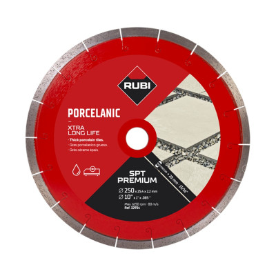 Rubi SPT-250 Premium Diamond Blade - For Outdoor Porcelain
