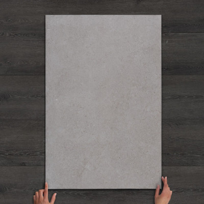 Taxos Grey Limestone-Effect Matt Porcelain Tile 90x60cm