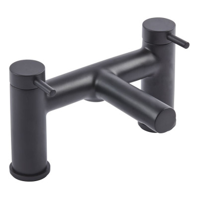 Anthem Black Deck-Mounted Bath Filler Tap