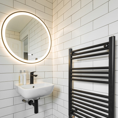 Metro XL White Flat Ceramic Matt Tile 30x10cm