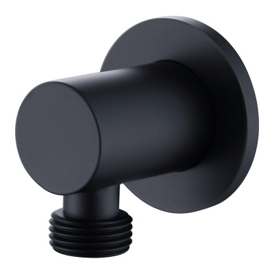 Round Outlet Elbow - Matt Black