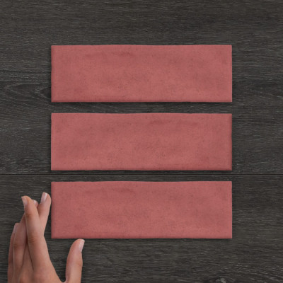 Metro Nolita Burdeos Gloss Porcelain Wall Tile 20x6.5cm